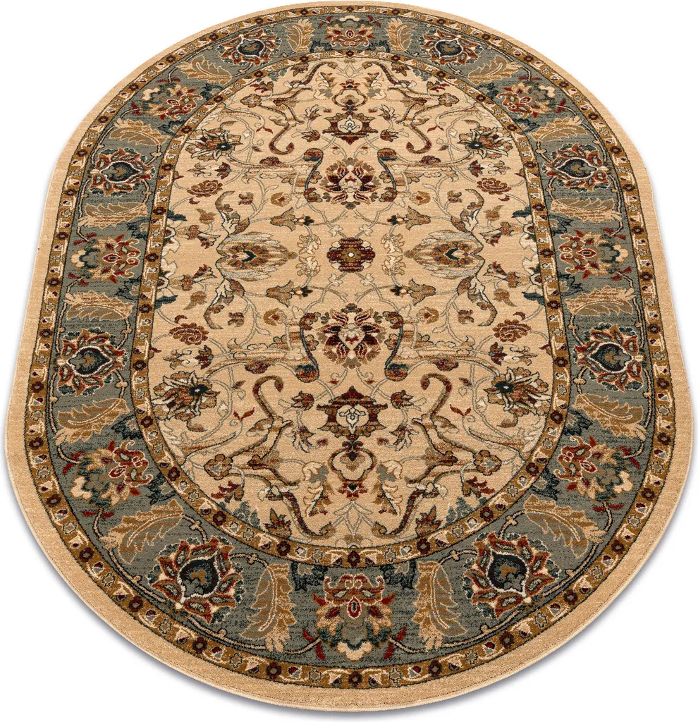 Tapis Laine Ovale 170x235 cm Vert : Solution Déco Anti-Bruit et Douce