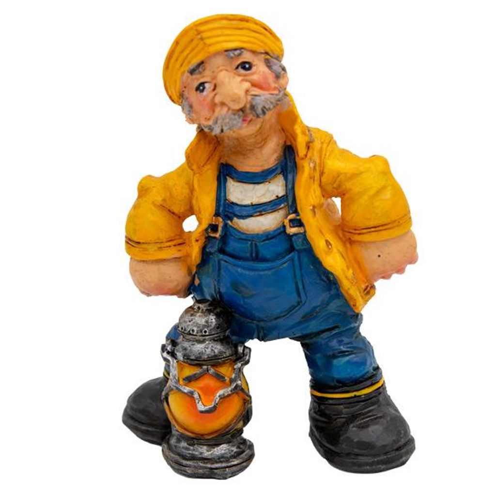 Seemann mit Lampe Maritime Deko Figur 12cm