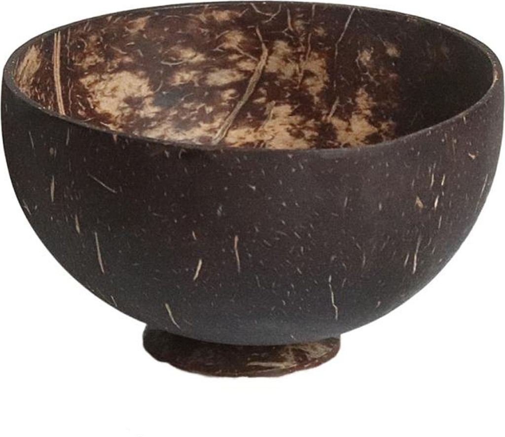 Kokosnussholzschale, veganes Geschenk aus natürlichen Kokosnussschalen, Smoothie-Acai-Buddha-Bowls, rustikale Servierschalen, leicht zu reinigen, ...