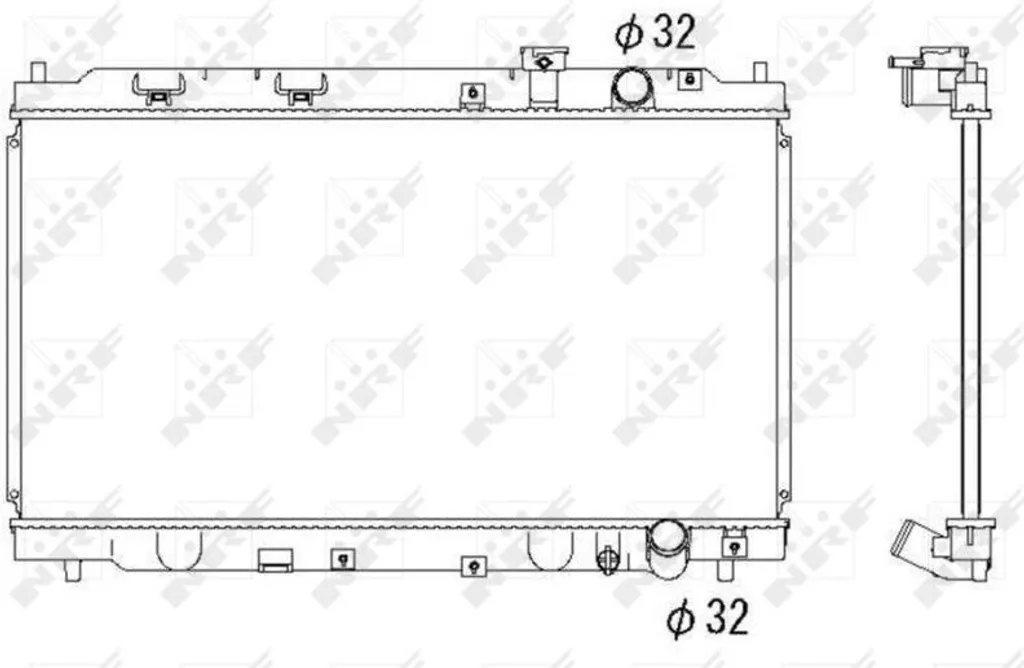 Radiateur NRF 53284 pour Integra DC2 DC4 OE 19010P72003