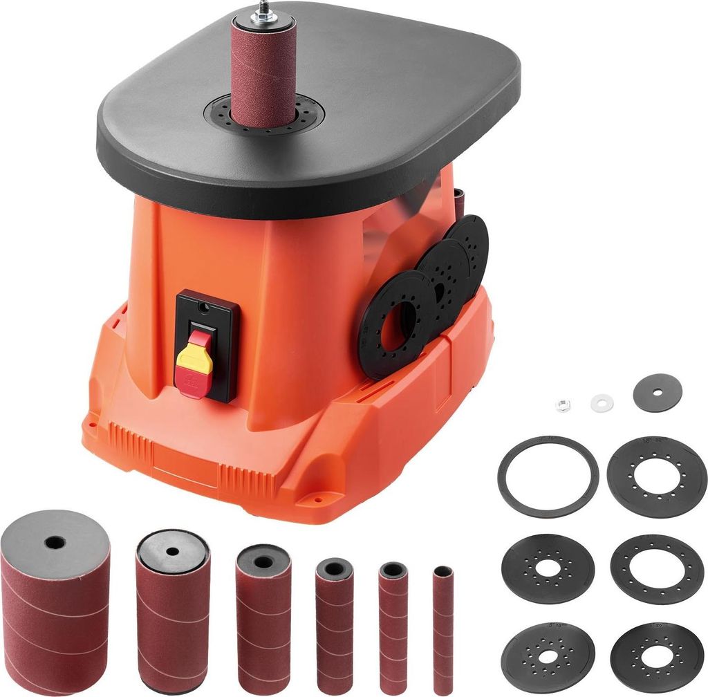 Oszillierender Spindelschleifer - Spindelschleifmaschine - 2000 U/min - 6 Schleifhülsen 12,7–76,2 mm - 16 mm Hub - Gusseisentisch 39,7 x 29,5 cm...