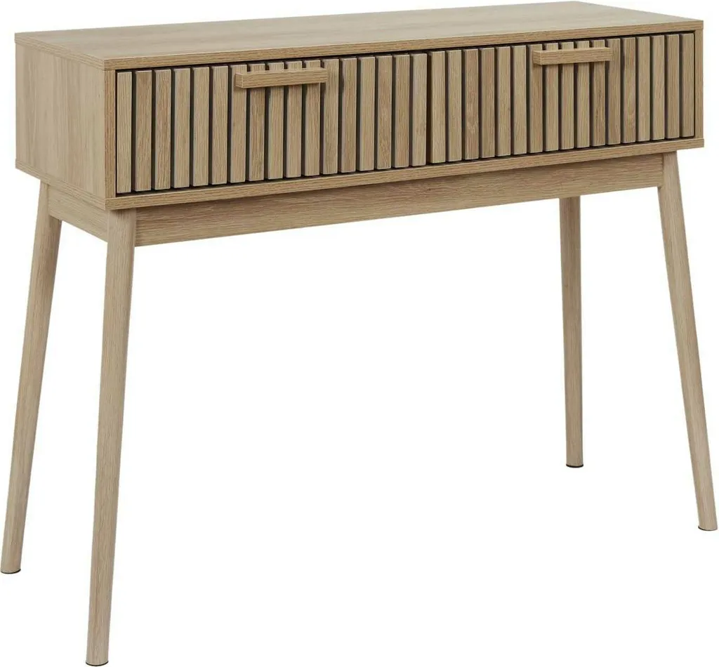 Console d'Entrée Beige Idéale pour Ranger vos Clés et Décorer le Couloir