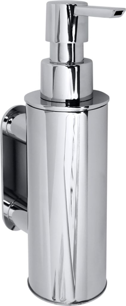 BOMEGA Seifenspender Messing Chrom poliert 55x195x85 mm, 150 ml für Bad & Küche >> zum Bohren