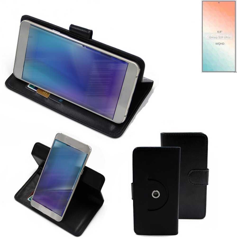 K-S-Trade Case Schutzhülle Handyhülle kompatibel mit Samsung Galaxy S24 Ultra Flipcase Smartphone Cover Handy Schutz Tasche Klapphülle Walletcase