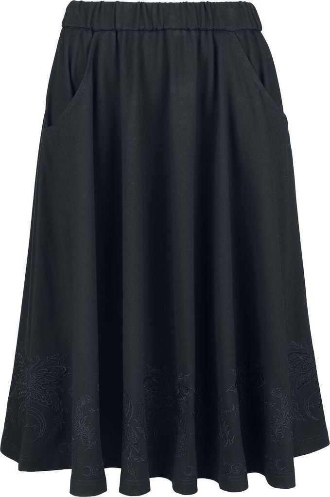 Gothicana by EMP Damen schwarzer A-Linien Rock S