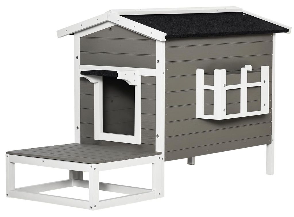 PawHut Katzenhaus Winterfest Wasserdicht 115 x 66,5 x 74,7 Produktbild 