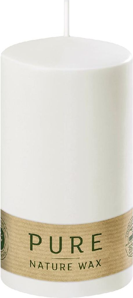 WENZEL PURE Kerze Safe Candle 13x7cm natural, weiß Produktbild 