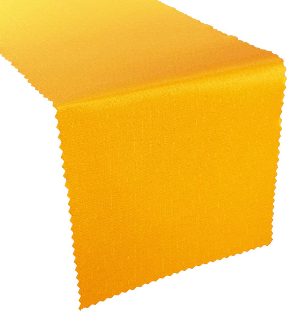 Fleckenresistente Tischtuchläufer I Gelb 40x160 cm