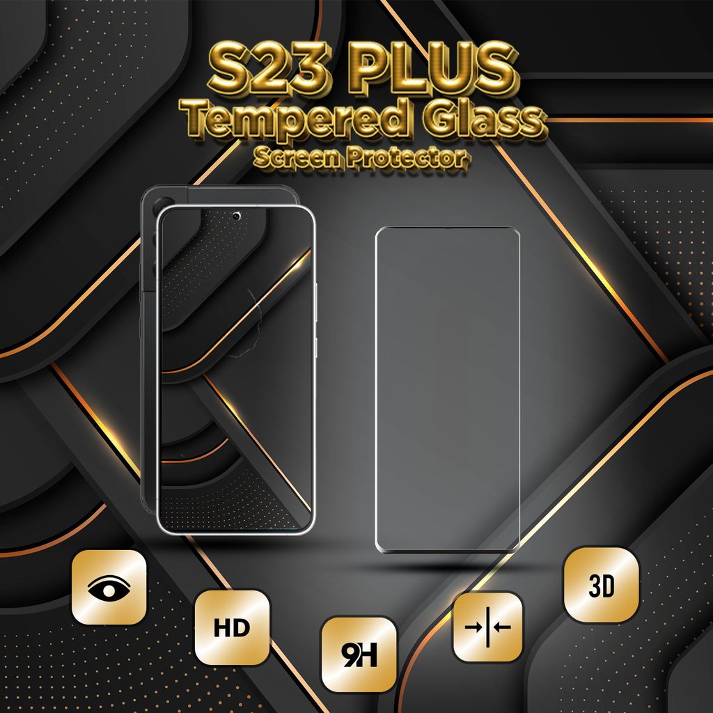 Samsung Galaxy S23 PLUS – gehärtetes Glas 9H – 3D-Displayschutz in Superqualität