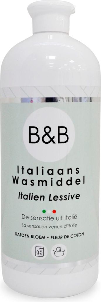 B&B Italiaans Wasparfum Flüssigwaschmittel Baumwolle Flower 1000 ml Baumwollblüten Duft