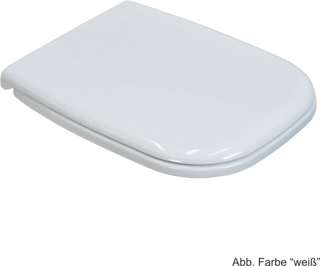 WC-Sitz D-Code ohne SoftClose Scharniere edelstahl, weiß Produktbild 17