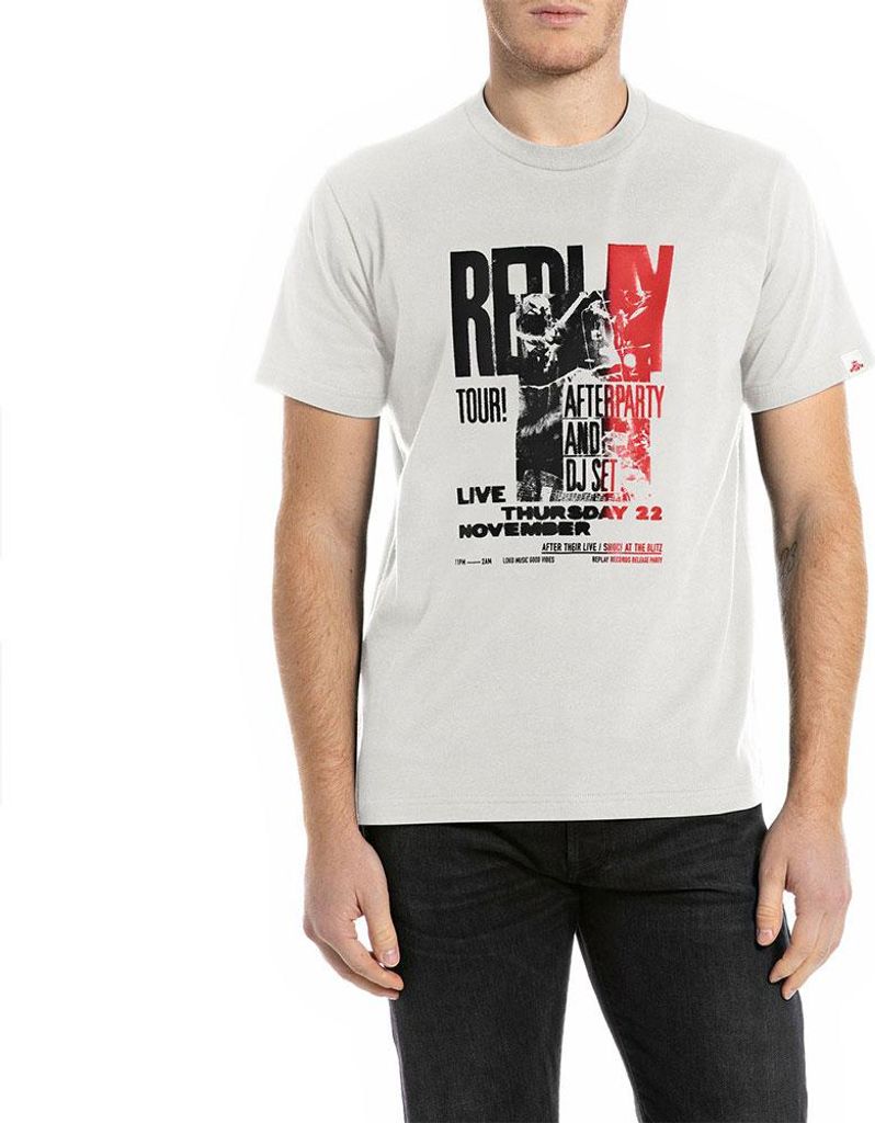 Replay M3211 .000.2660 T-shirt Weiß XL Mann Weiß XL