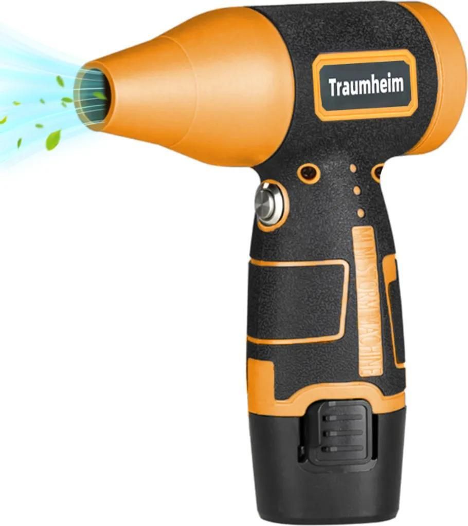 Tragbarer elektrischer Staubbläser, Strahlgebläse, Luftstaubsammler, 2*2000mAH Batterie, Strahl-Haartrockner, geeignet für Grill, Auto, Außenre...