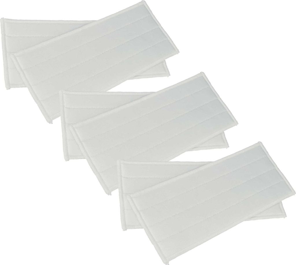 vhbw 6x Ersatzbezug kompatibel mit Kärcher KV 4 Premium, KV 4, WV 6 + KV 4, WV 2 + KV 4 Premium Einwascher, Fensterreiniger