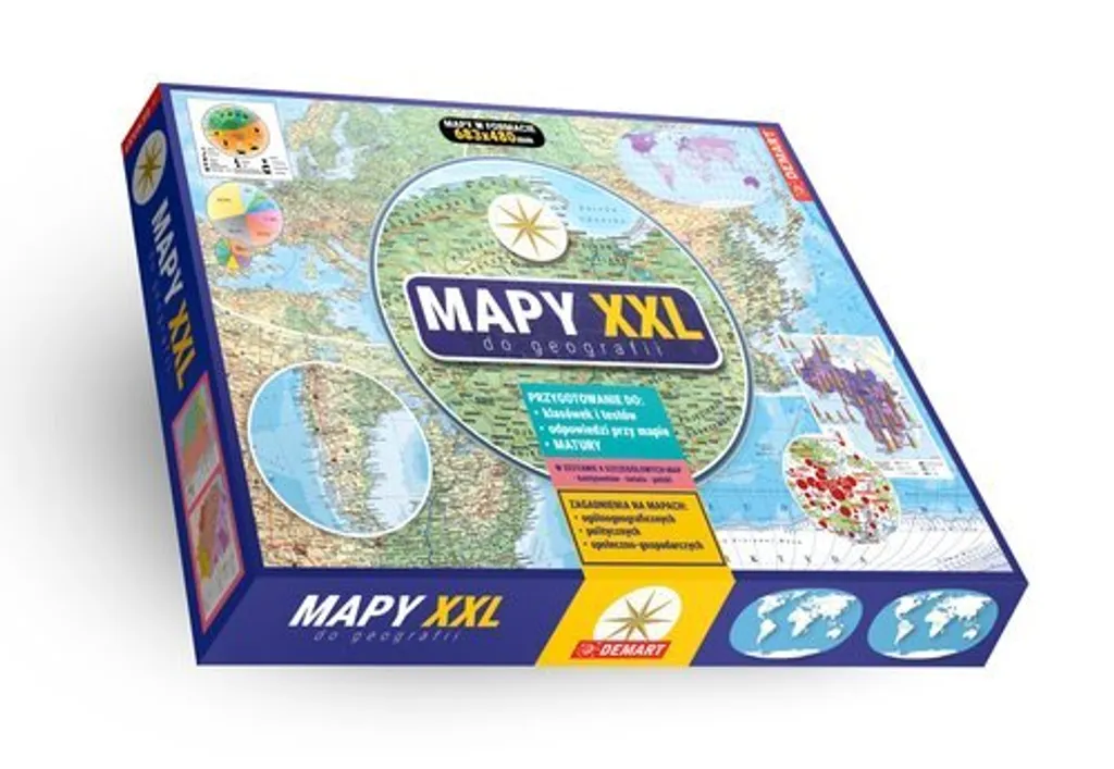 Set de posters géographiques XXL 2024 - Cartes du monde et d'Europe - 4