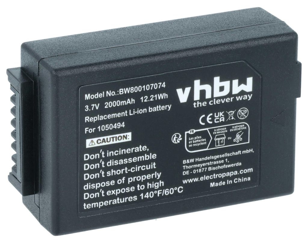 vhbw Akku kompatibel mit Psion 1050494, G1, G2, 7525C, Produktbild 