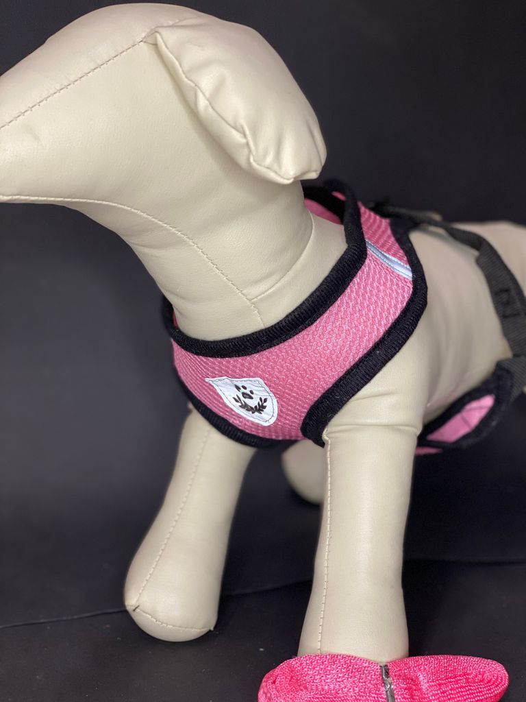 REFLEX Hundegeschirr mit Leine M - rosa