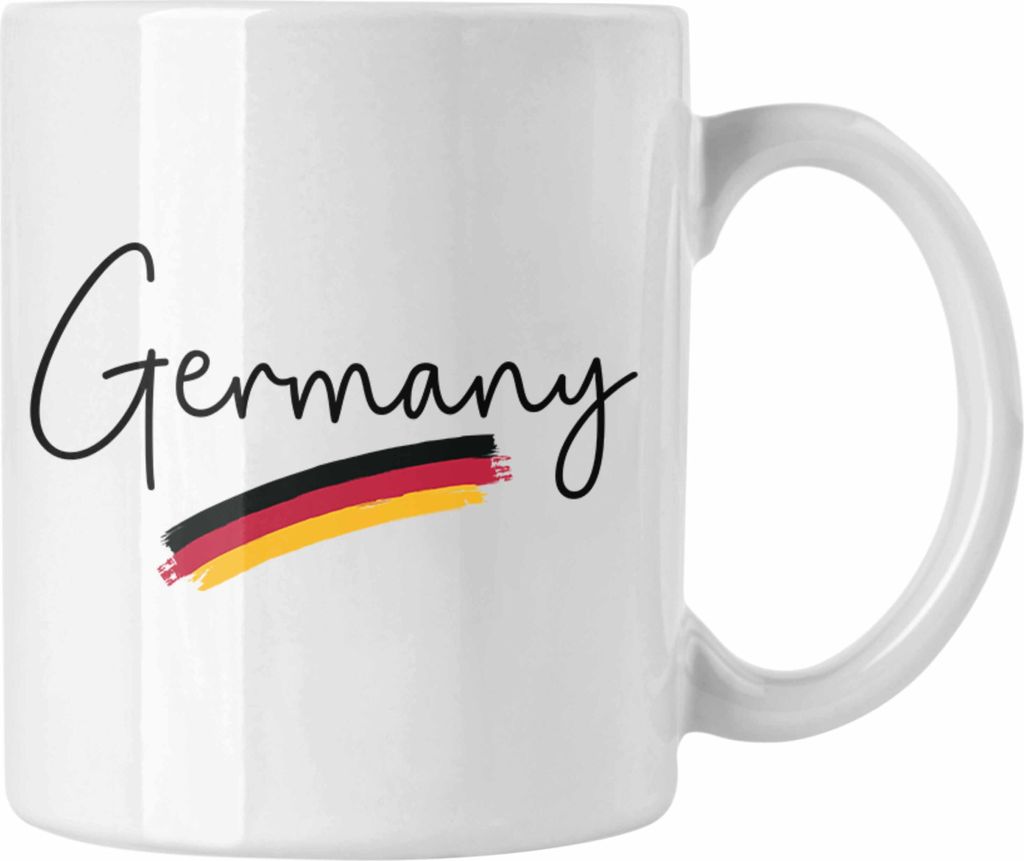 Trendation - Germany Tasse Deutschland Flagge National Stolz (Weiß)