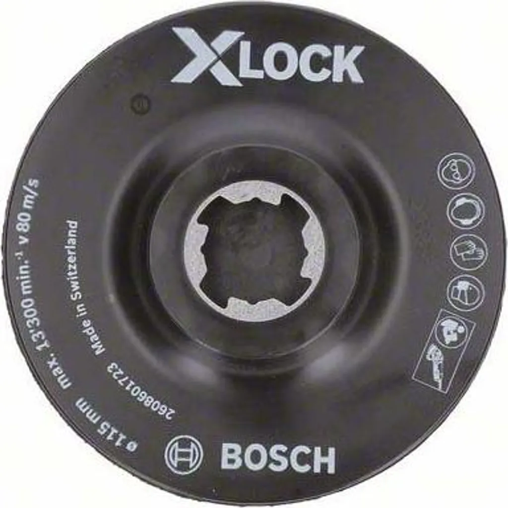 Supporto SCM X-LOCK 115 mm con Perno Centrale Professionale - 13