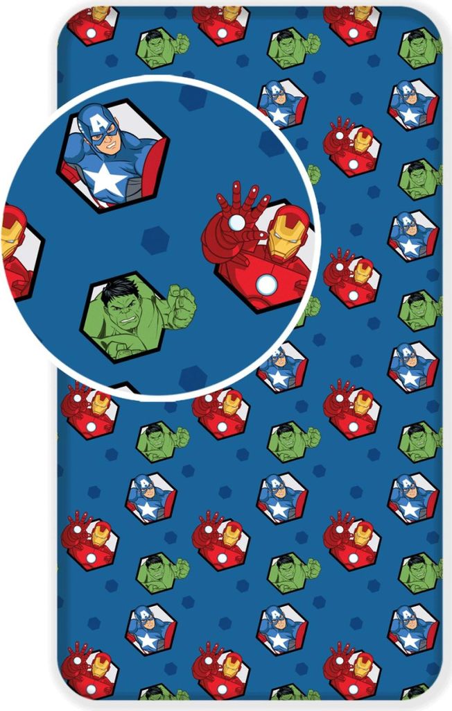 Avengers Marvel Spannbettlaken - 90x200 cm Bettbezug Matratzenbezug
