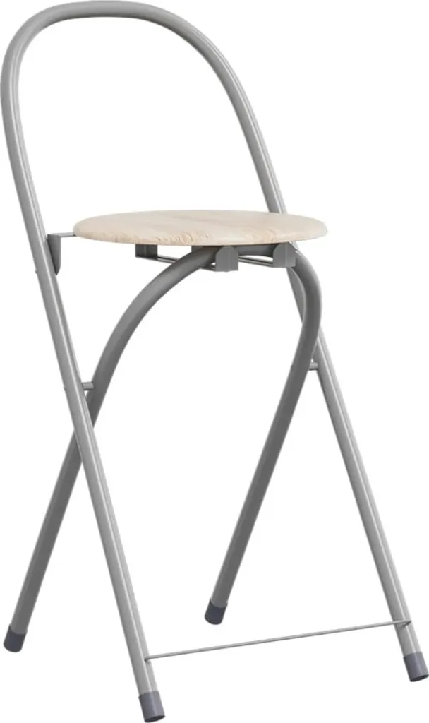 Ensemble table à manger pliable avec 4 chaises encastrables en bois MDF