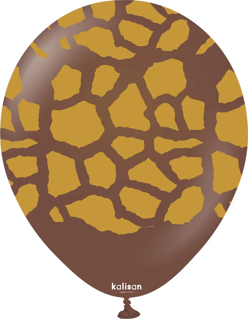 Ballons Latex Girafe Marron - Décoration Safari Facile et Durable 25x