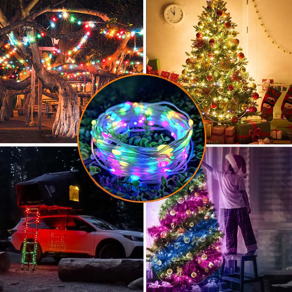 20m Solar LED Lichtschlauch Außen - Wasserdicht Mit Fernbedienung Für Garten & Pool