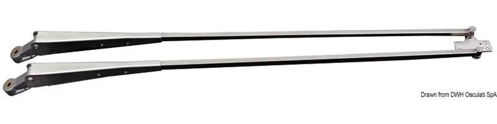 Bras d'essuyage 800 mm pour cabine de bateau et engins de chantier