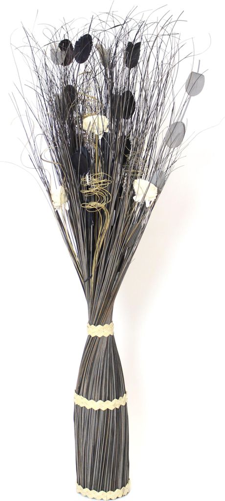Dekobündel grau + schwarz, ca. 100 cm hoch, Naturdeko, Produktbild 