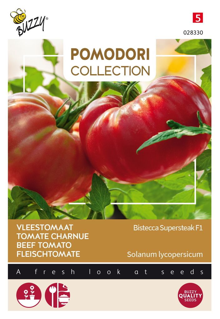 Buzzy Pomodori Fleistomate Bistecca F1 Samen - Ca. 10 Samen | Buzzy_028330