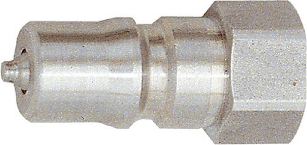 Riegler Verschlussnippel beidseitig absperr., ES 1.4305, G 3/8 IG, NW 7,5