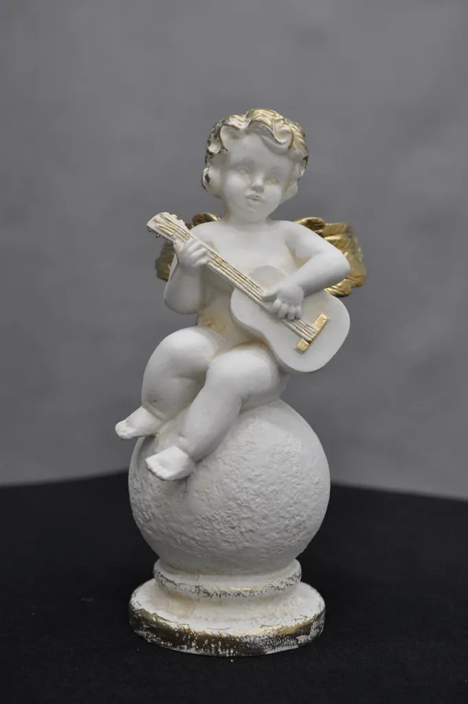Ange Design Figure 648 Sculpture Abstraite Moderne Statue Blanche 30cm