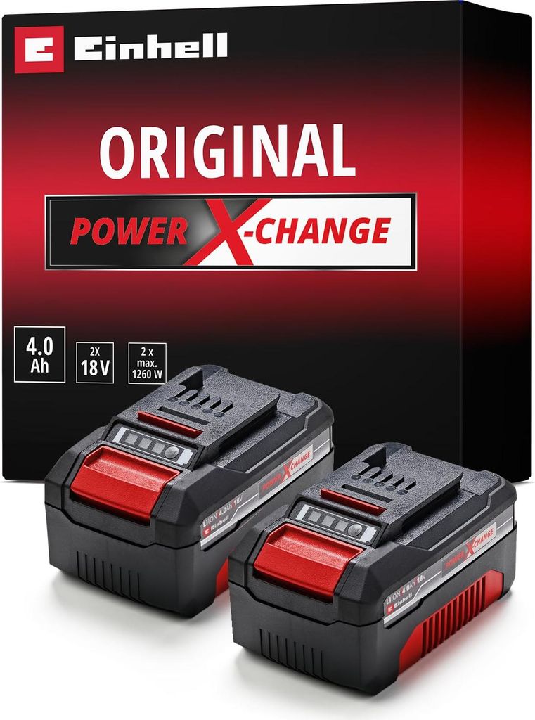 Einhell Power X-Change Akku 2x18V 4,0Ah PXC-Twinpack CB 1 Produktbild 