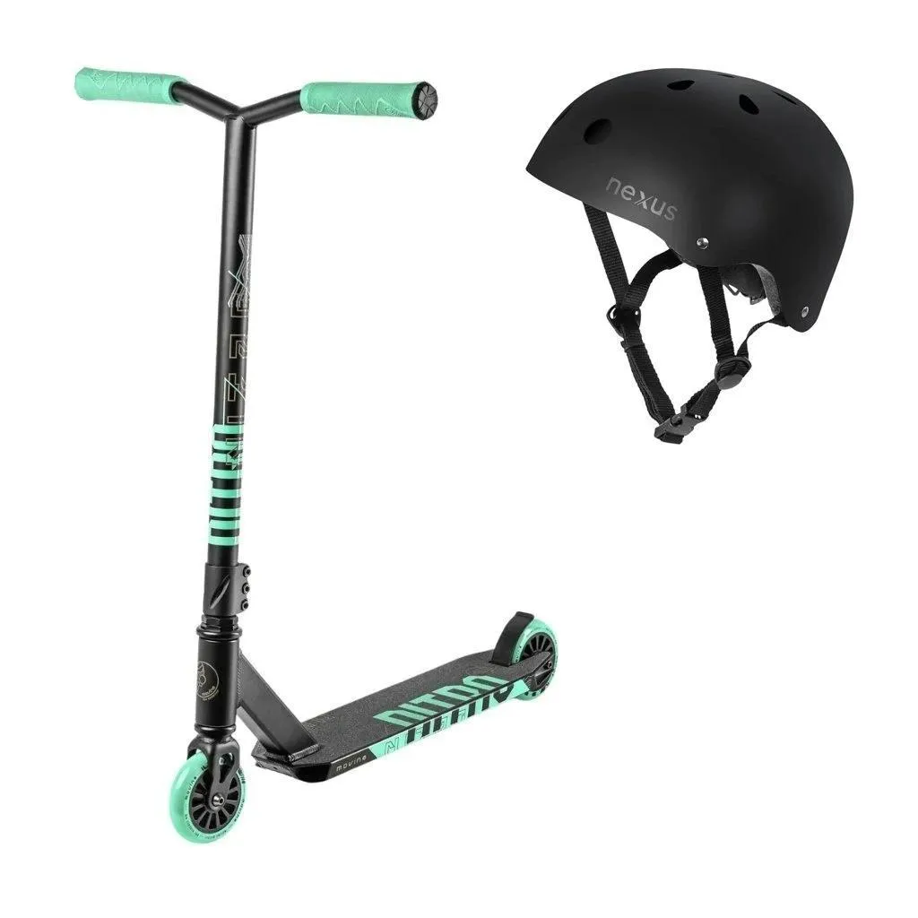 Trotinette Freestyle Robuste Movino Nitro Mint avec Roulements ABEC 9