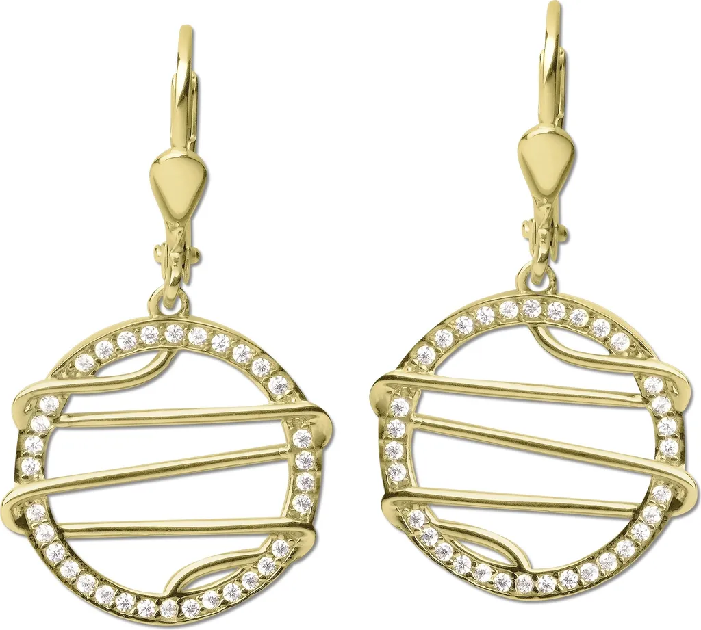 Bijou d'oreille Or Jaune 333 idéal pour soirées et mariages chic