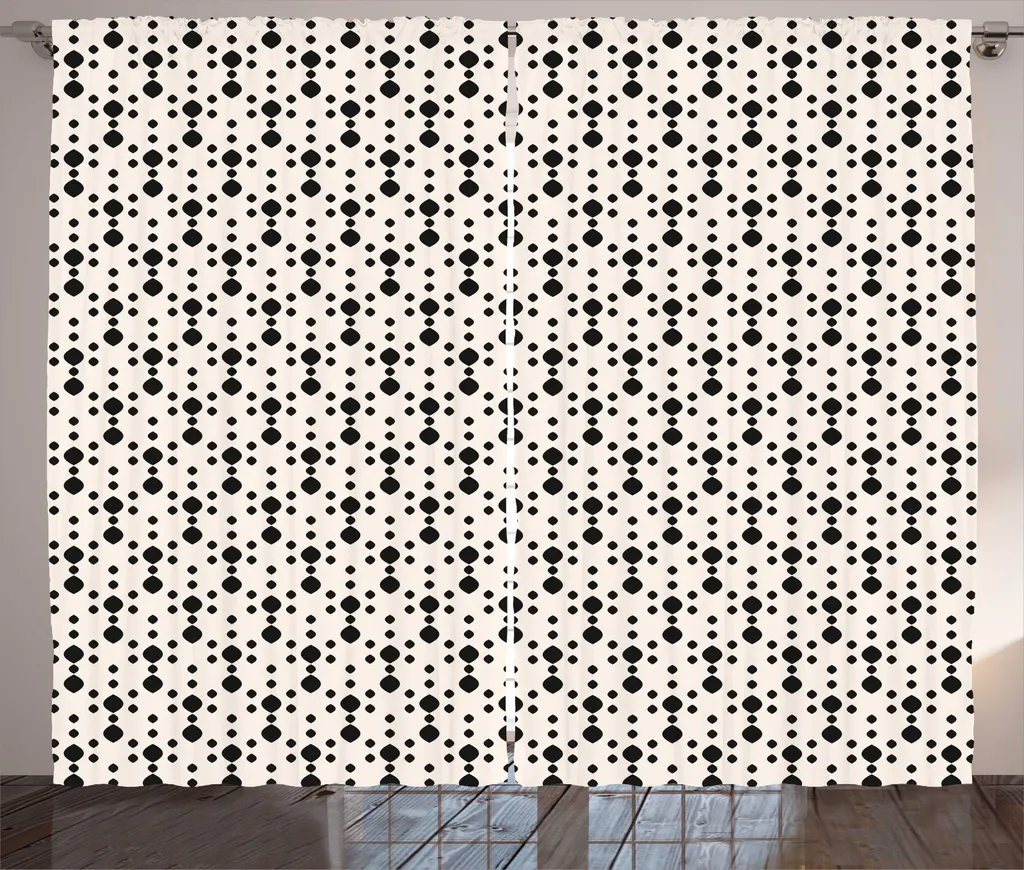 Rideaux universels motif oriental gouttes pour grand salon 280x225 cm