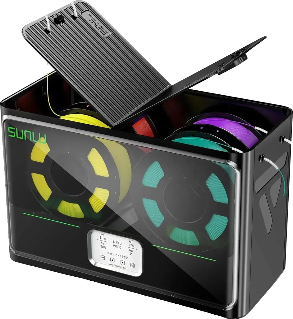 Finis les échecs d'impression 3D avec le sécheur de filaments S4 noir 220V