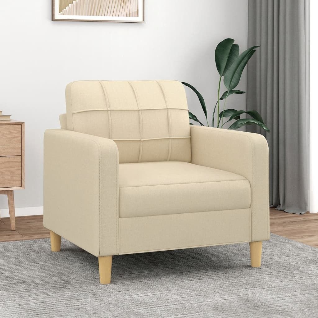 "2026 Promotion" SofaSessel - Einzelsofa - Creme 60 cm Stoff - Klassische Sofas CC21780