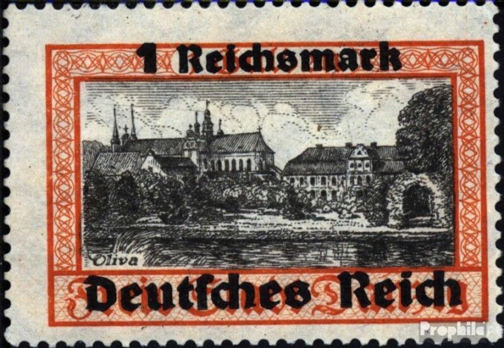 Briefmarken Deutsches Reich 1939 Mi 728 postfrisch Freimarken Danzigs mit Aufdruck