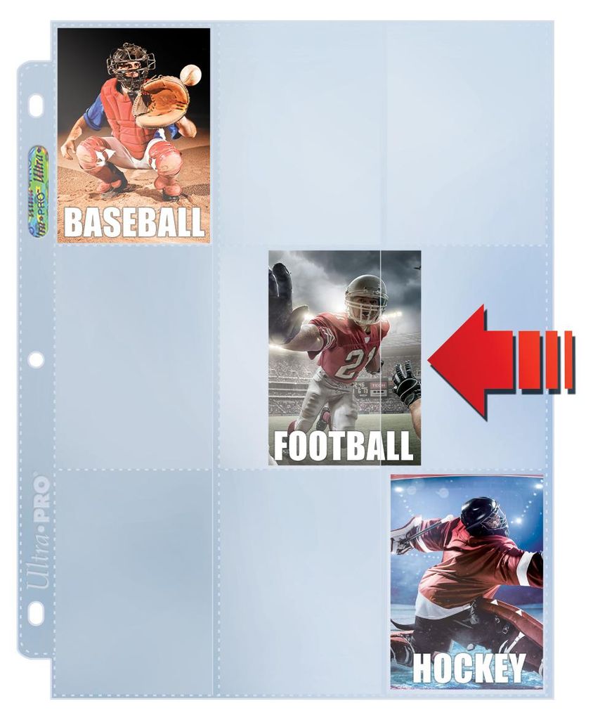 100x Ultra Pro Platinum SIDE-LOAD Pages 9-Pocket Seiten Produktbild 