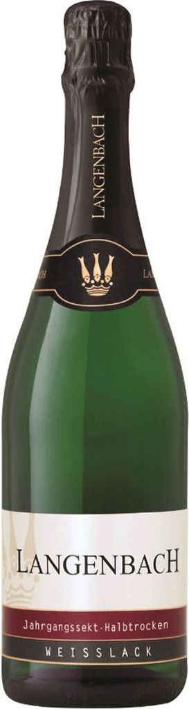 Langenbach Weisslack Sekt erfrischender Charakter halbtrocken 750ml