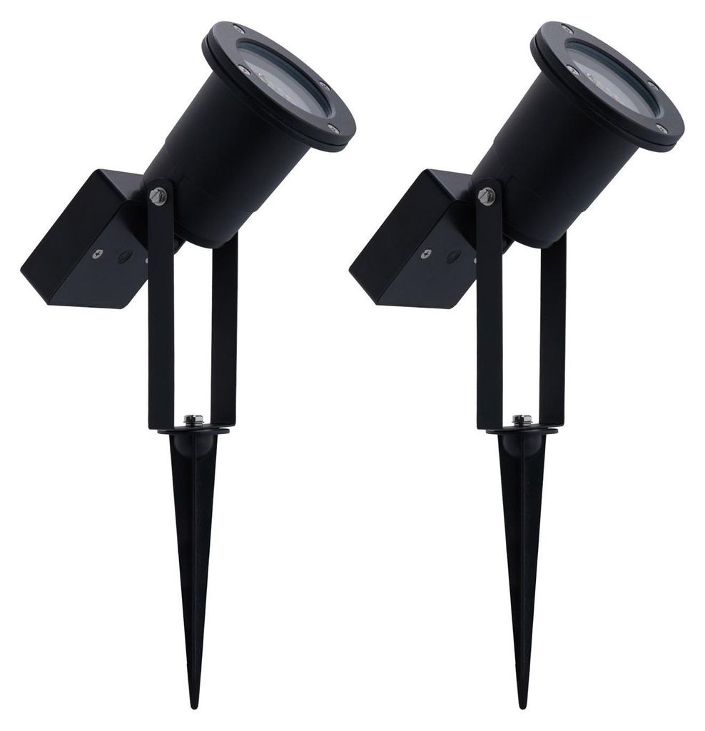 Ledvion 2er Set Gartenstrahler mit Erdspieß IP65 GU10 ohne Produktbild 