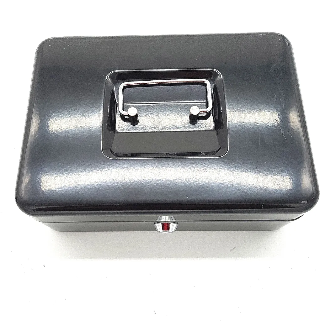 Boîte à billets et pièces Sax pour bureau - Rangement sécurisé Noir