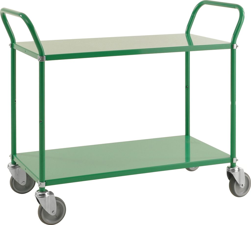 Kongamek Etagenwagen mit 2 Böden 900x440mm in Grün ohne Produktbild 