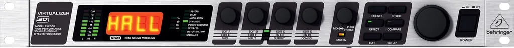 Behringer FX2000 Virtualizer 3D Processeur de Effets Multi-Moteur Noir