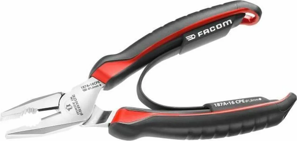 Pince universelle FACOM 187A.18CPEPB 180 mm gainée Chrome de précision
