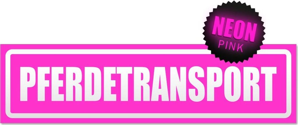 Pferdetransport invertiert Magnetschild Schild magnetisch