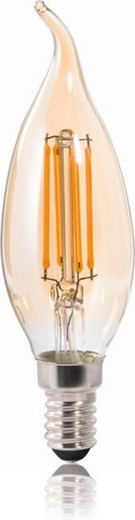 LED-Filament, E14, 400lm ersetzt 35W, Windstoß-Kerze, Produktbild 