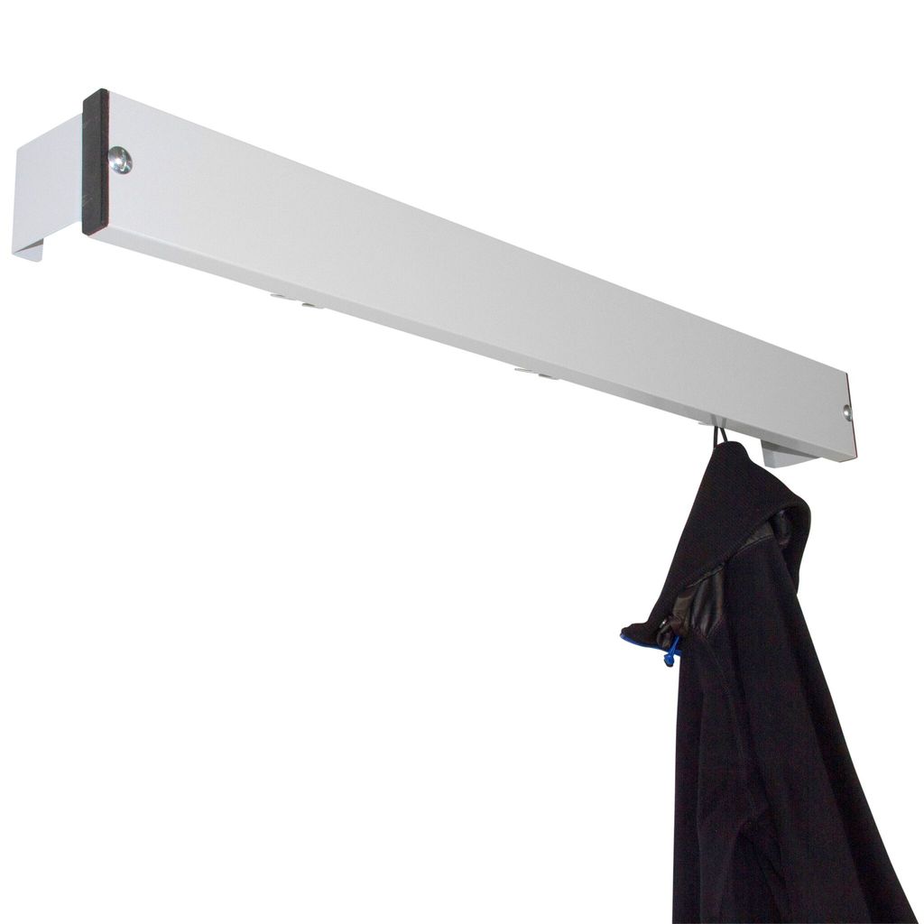 Sypro Garderobenleiste, 1,01 m, Lichtgrau (RAL 7035), Nassräume