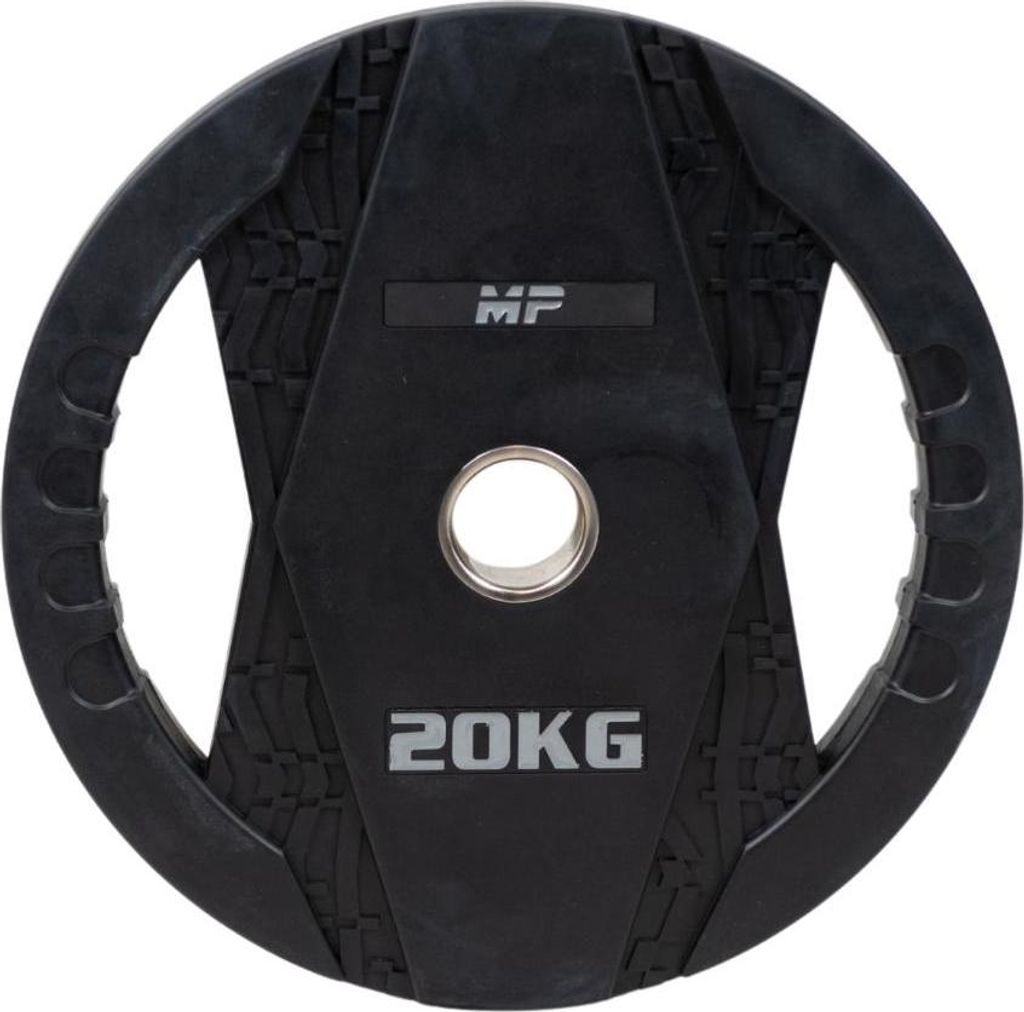 Muscle Power Olympische Hantelscheibe mit Griffen - 20 kg